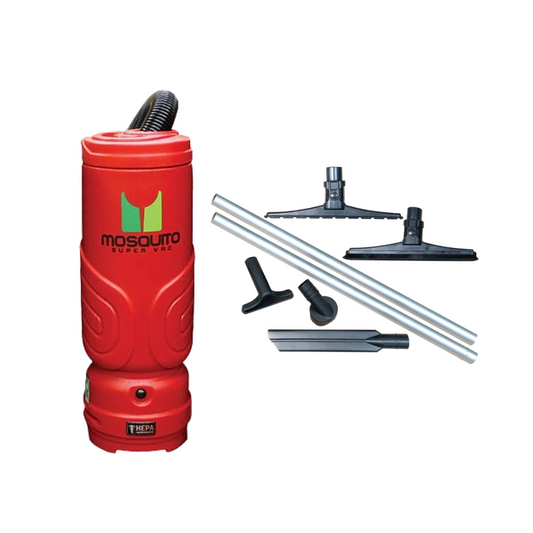 06-1062-R-SW Mosquito Backpack Vacuums Sidewinder Tool Kit, Ergonomic, RED